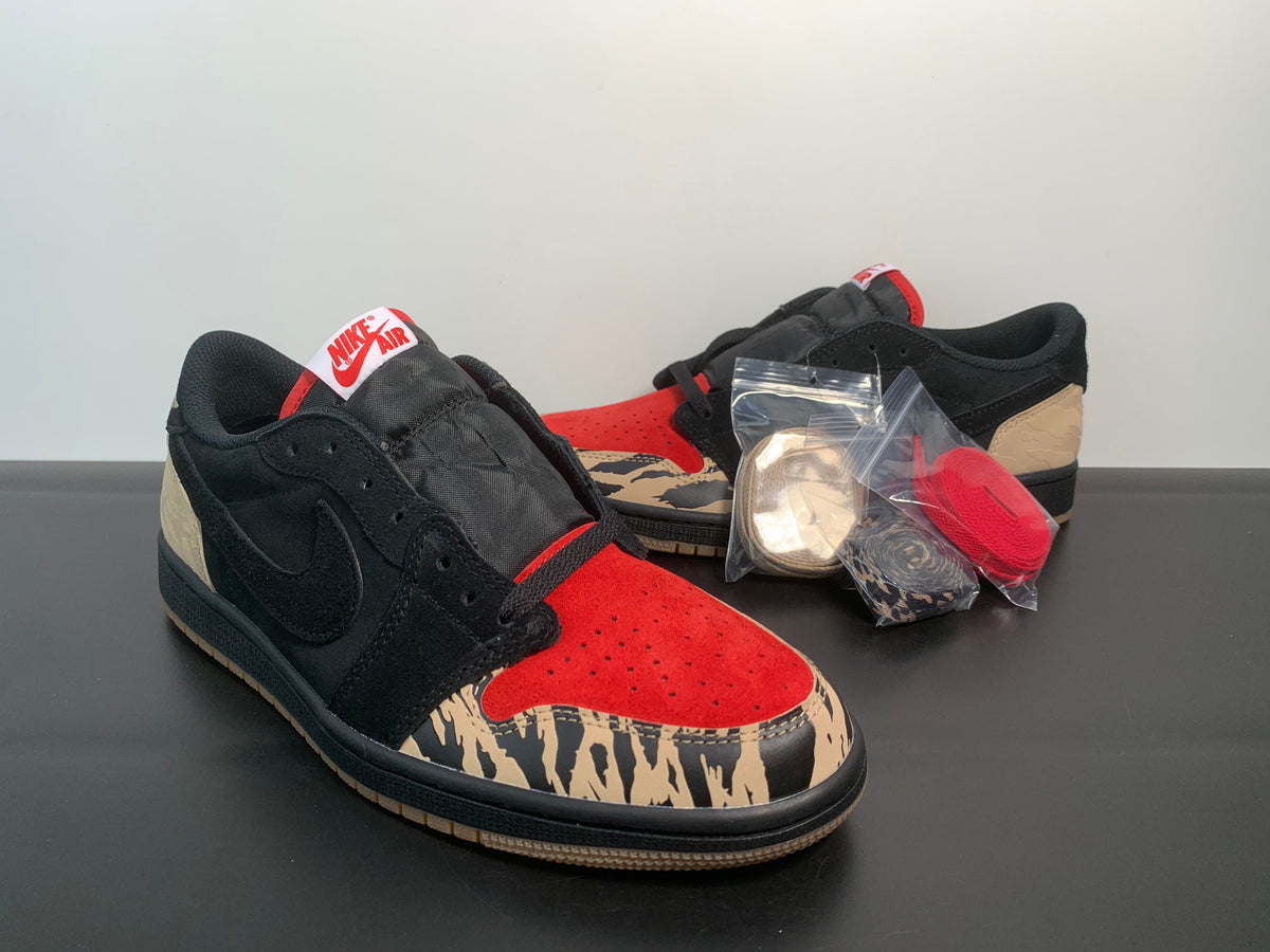 SoleFly x Air Jordan1 Low Carnivore DN3400-001 - Angle View 3