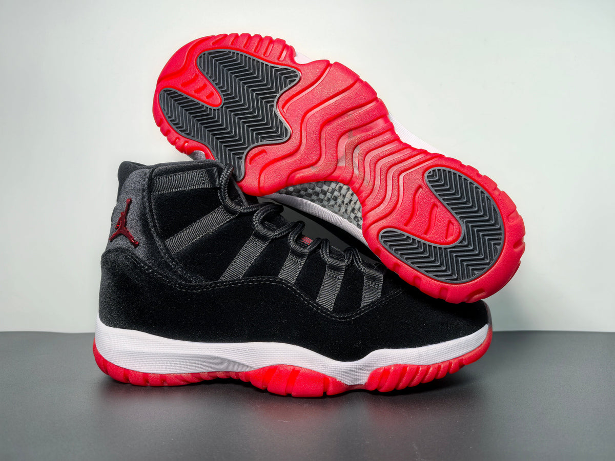 Air Jordan 11 WMNS “Bred Velvet” Rumored to Release Holiday 2024  DB5457-061 - Angle View 5