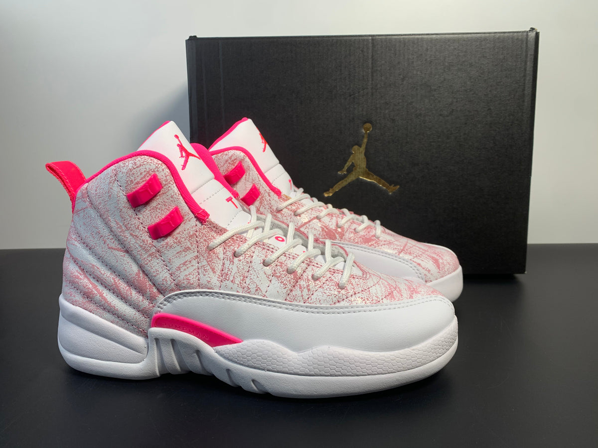 Air Jordan 12 Retro GS 'Arctic Pink' - Angle View 5