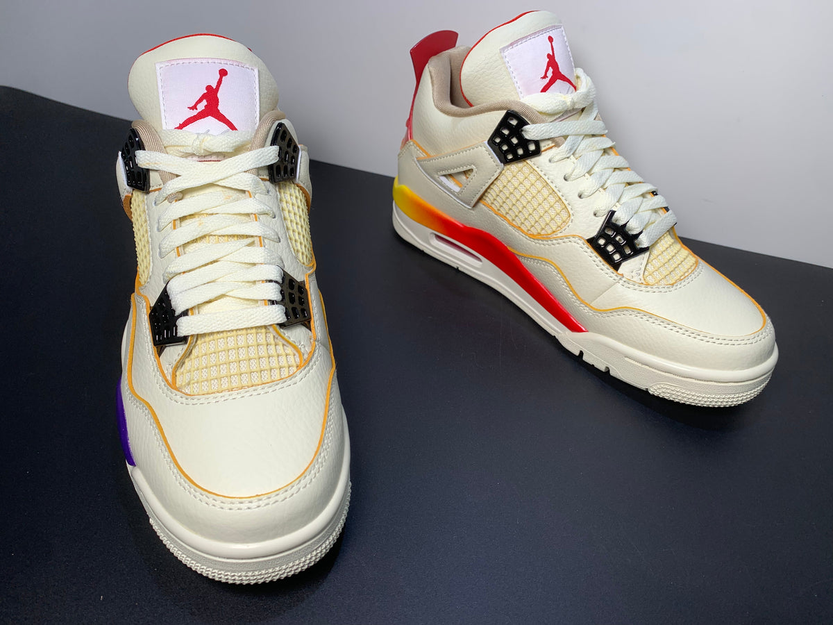 Air Jordan 4 X J Balvin Medellín Sunset Unisex Sneakers - Angle View 8