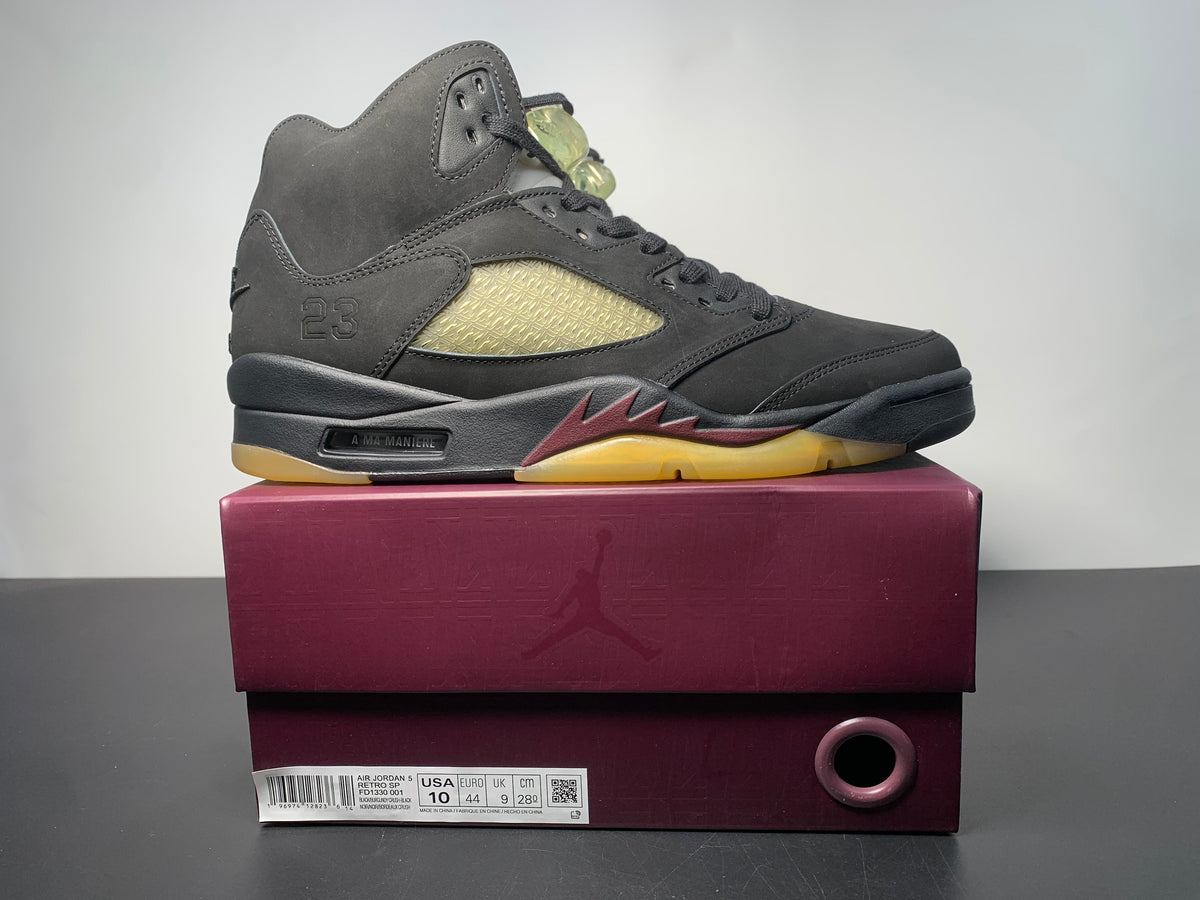 A Ma Maniére x Air Jordan 5 “Black” FD1330-001 - Angle View 5