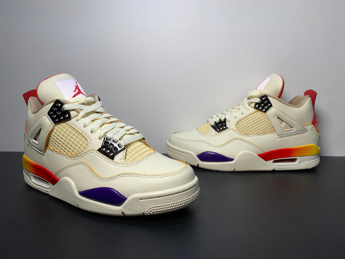 Air Jordan 4 X J Balvin Medellín Sunset Unisex Sneakers - Angle View 6