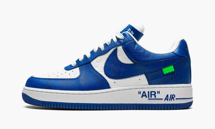 LOUIS VUITTON AIR FORCE 1 LOW "Virgil Abloh - White/Blue" - Main View
