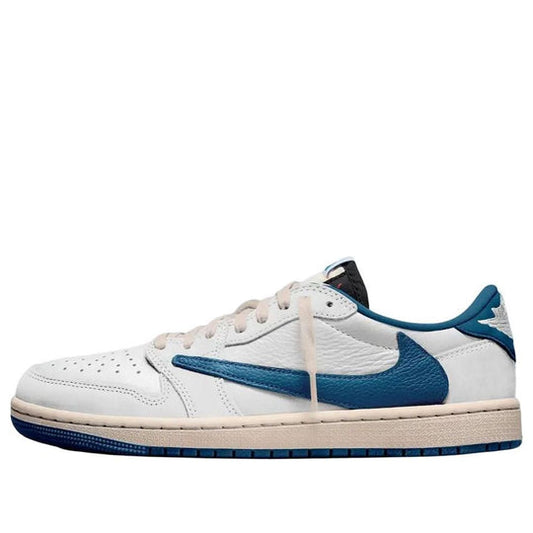 Air Jordan 1 Retro Low OG SP Fragment x Travis Scott Sail Military Blue - Main View