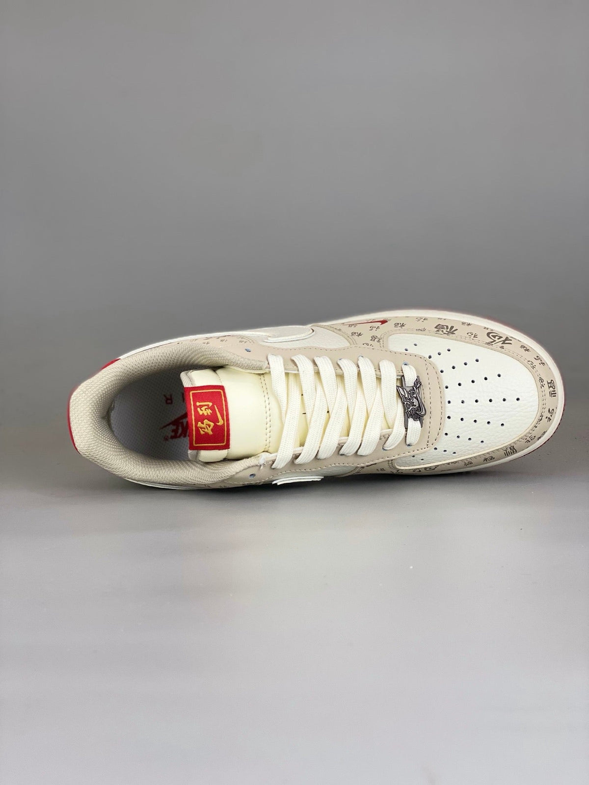 NIke Air Force 1 '07 Low  'Year of the Horse' Beige Red NH0601-502 - Angle View 2