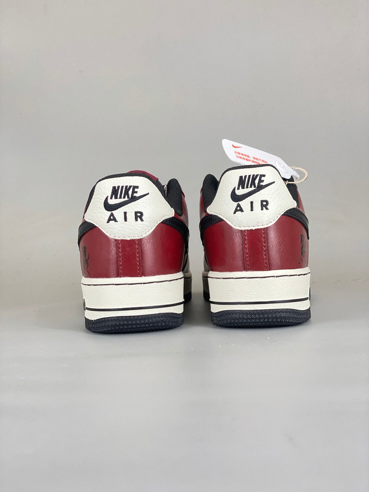NIke Air Force 1 '07 Low  'Year of the Horse' Burgundy HF3148-102 - Angle View 4