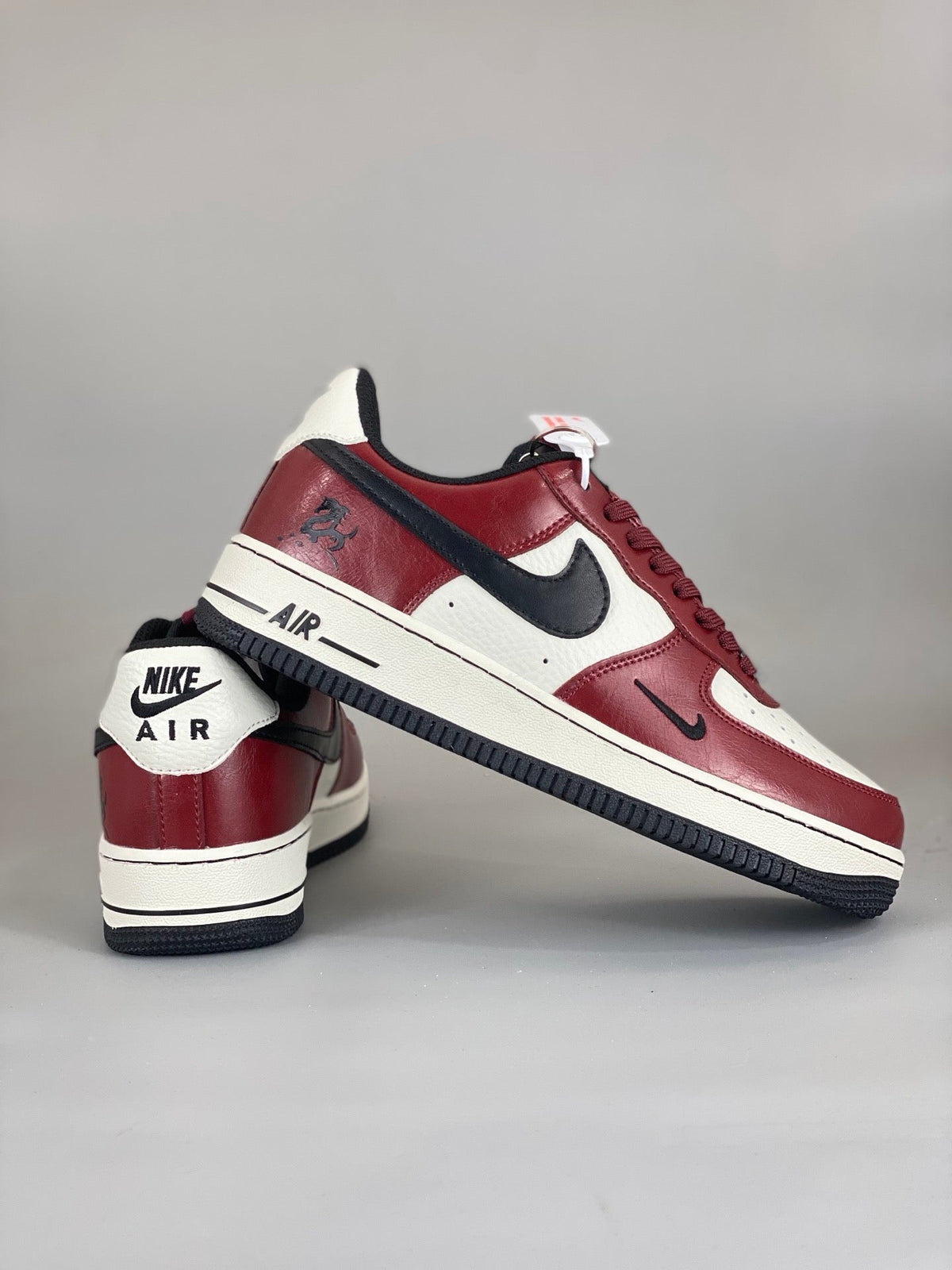 NIke Air Force 1 '07 Low  'Year of the Horse' Burgundy HF3148-102 - Angle View 9