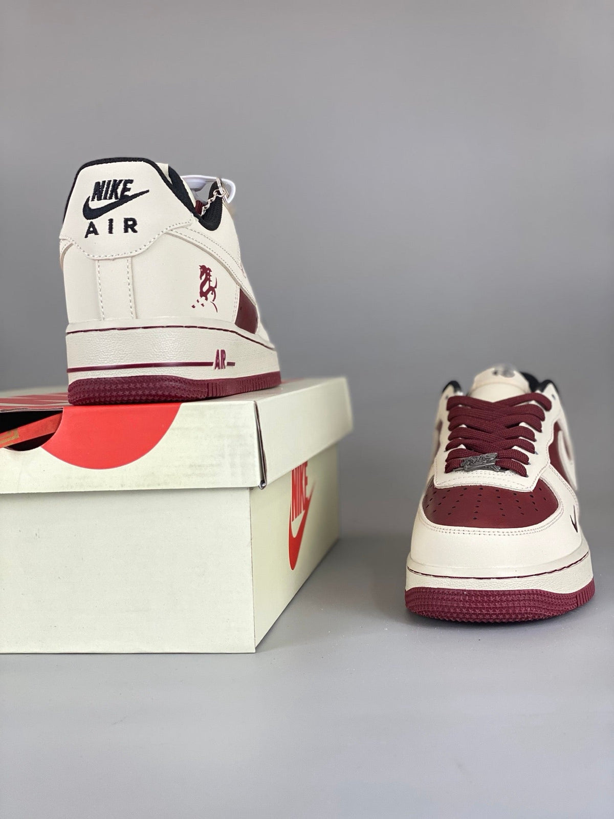 NIke Air Force 1 '07 Low  'Year of the Horse' White-Red NH0601-514 - Angle View 5