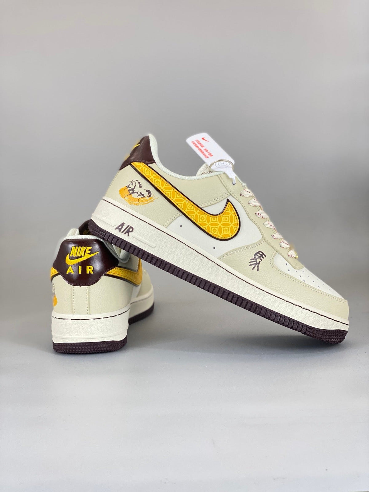 NIke Air Force 1 '07 Low  'Year of the Horse' Yellow NH0601-504 - Angle View 9