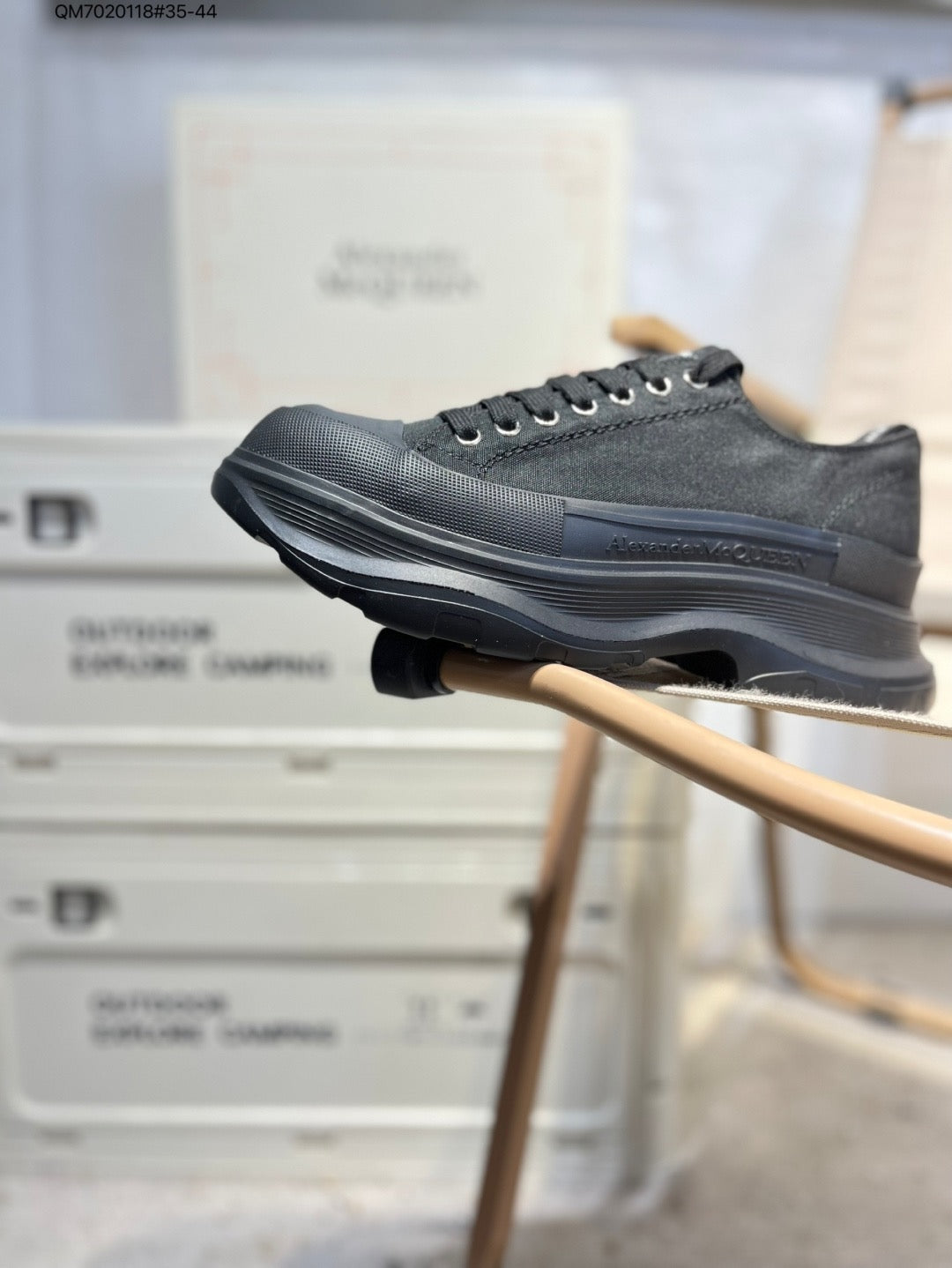 Alexander McQueen Tread Slick 'Black' 462214 QM7020118 - Main View