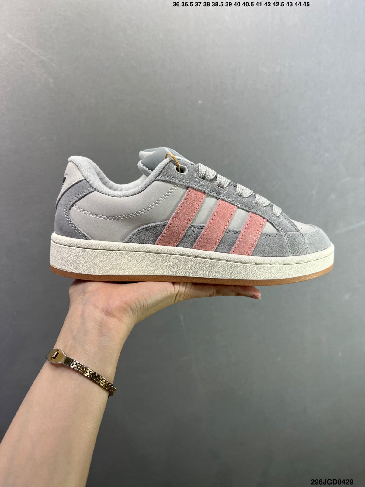 Adidas Originals Campus 00s  Beta 'Grey / Pink' JR8054 - Main View
