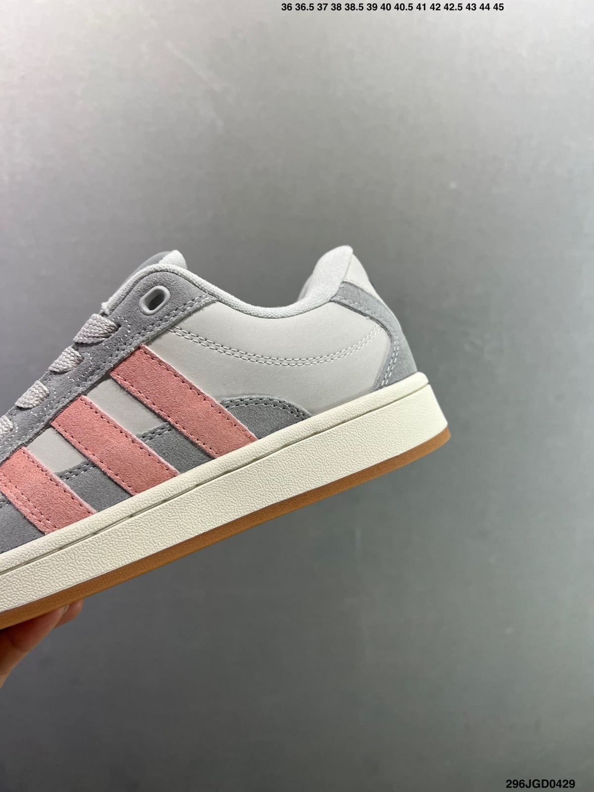 Adidas Originals Campus 00s  Beta 'Grey / Pink' JR8054 - Angle View 8