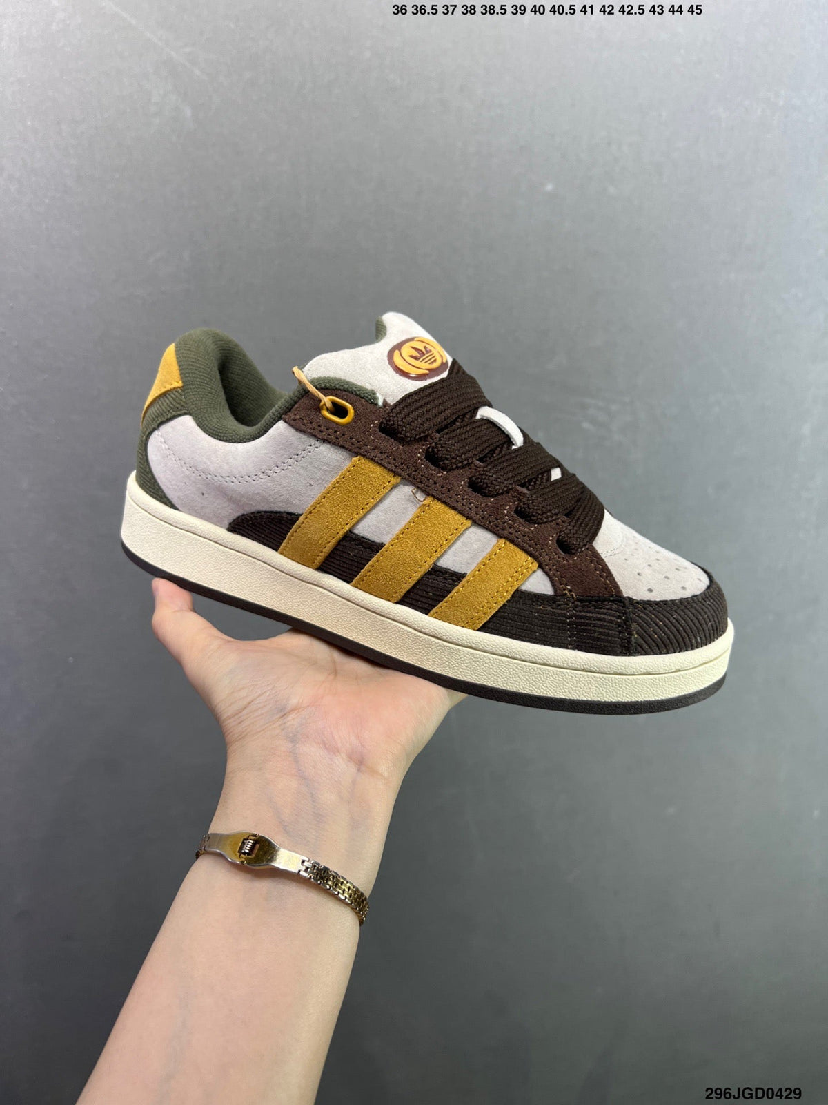 Adidas Originals Campus 00s  "Preloved Yellow Preloved Brown" JR8054 - Angle View 2