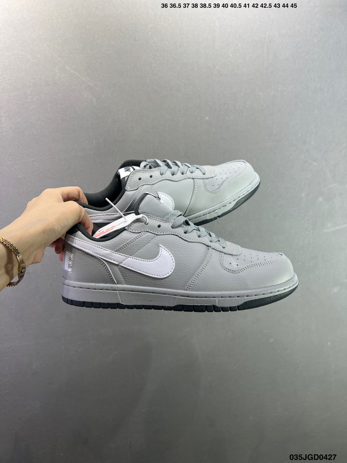 NIKE BIG LOW Grey 355152 - View 9