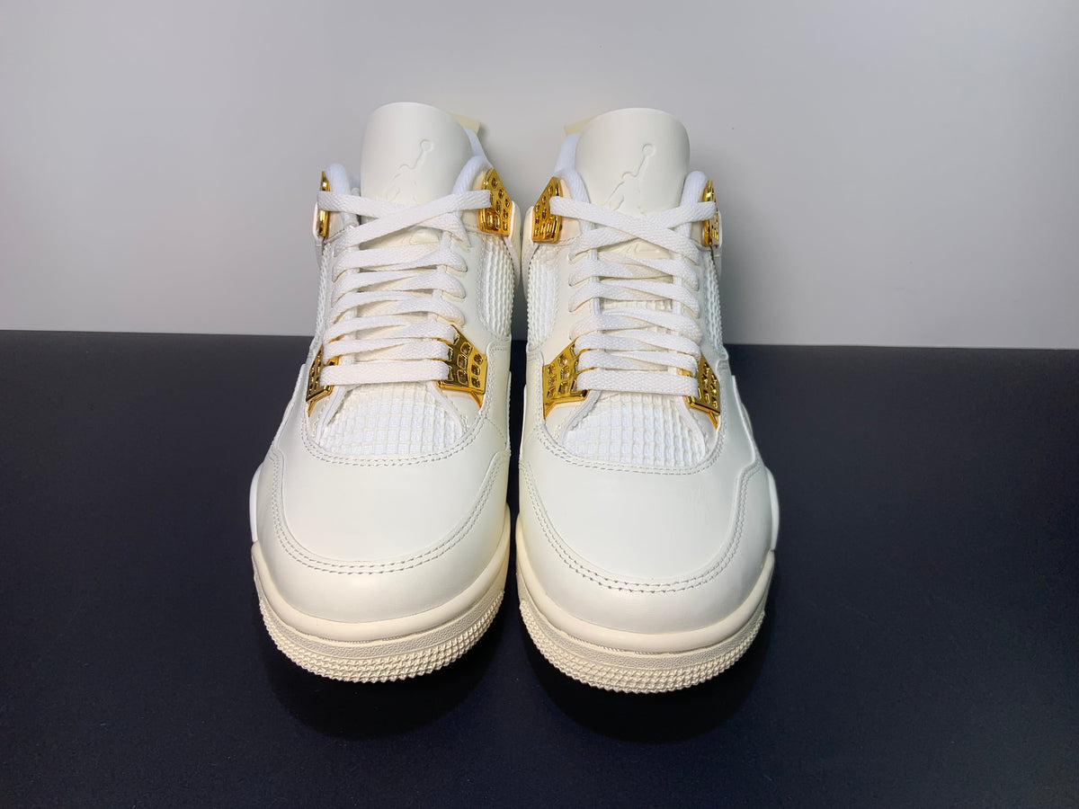 Air Jordan 4 Retro Metallic Gold AQ9129-170  Air Jordan 4 WMNS “Sail” - Angle View 9