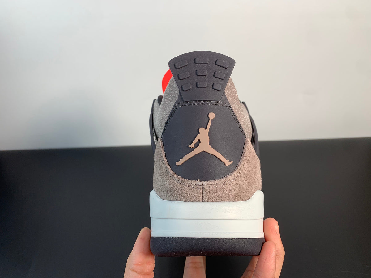 Air Jordan 4 Retro Infrared  Off White  Oil Gray Taupe Haze DB0732-200 - Angle View 9