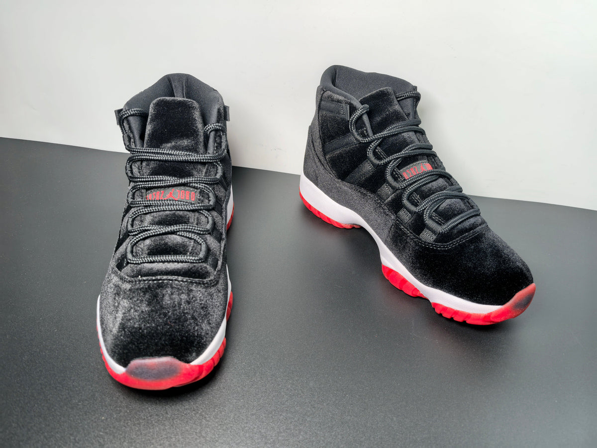 Air Jordan 11 WMNS “Bred Velvet” Rumored to Release Holiday 2024  DB5457-061 - Angle View 4