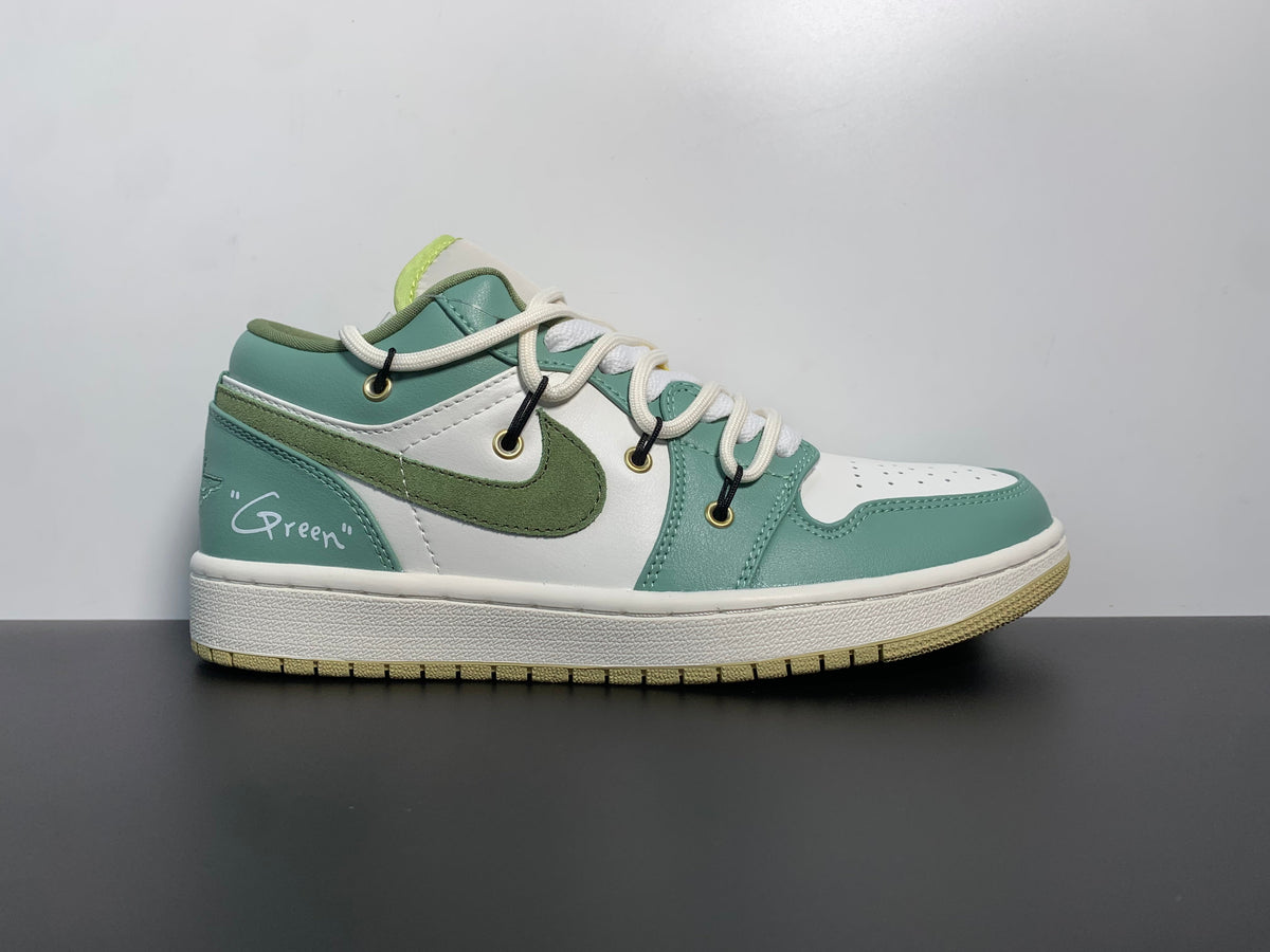 Air Jordan 1 Low Sail White Oil Green FD9906-131 - Main View