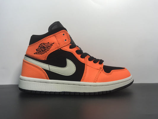 Air Jordan 1 Mid “Orange Black” - Main View