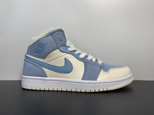 Nike Air Jordan 1 Mid Mixed Textures Blue - Main View