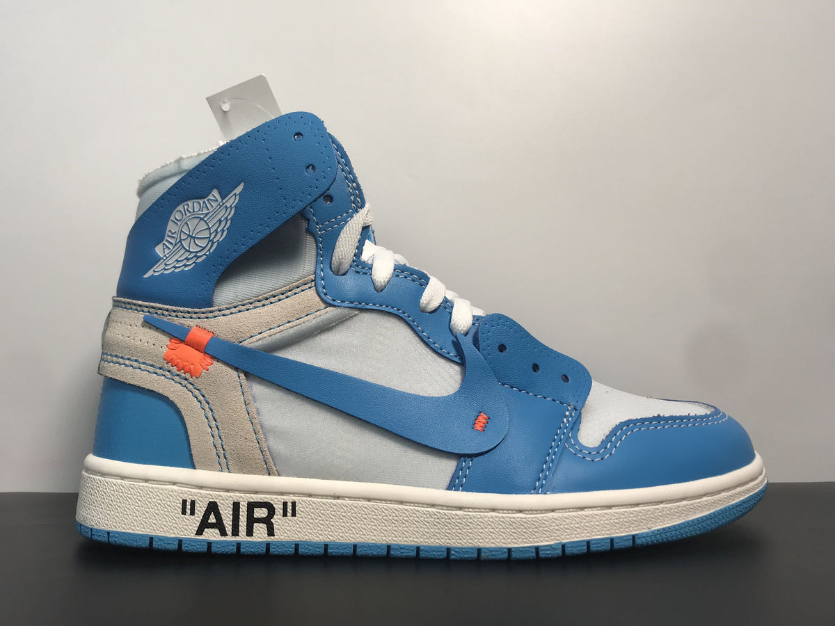 Air Jordan 1 x Off-White Retro High OG ‘UNC’ AQ0818-148 - Angle View 7