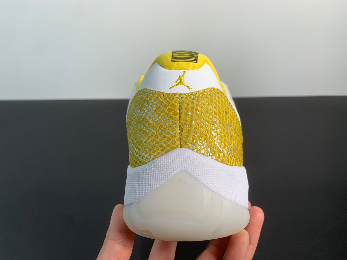 Air Jordan 11 Low WMNS Yellow Snakeskin AH7860-107 - Angle View 9