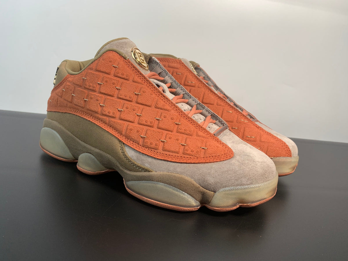 CLOT x Air Jordan 13 Retro Low NRG 'Terracotta' - Angle View 3